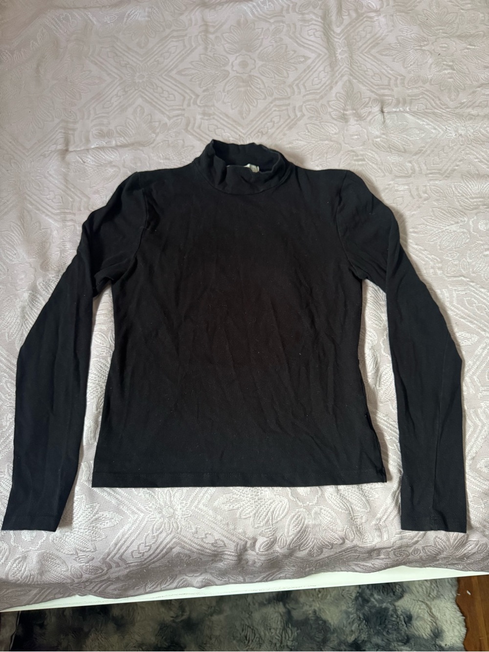 Truly Madly Deeply Black Long-Sleeve Elegant Mock Neck Top with any open back